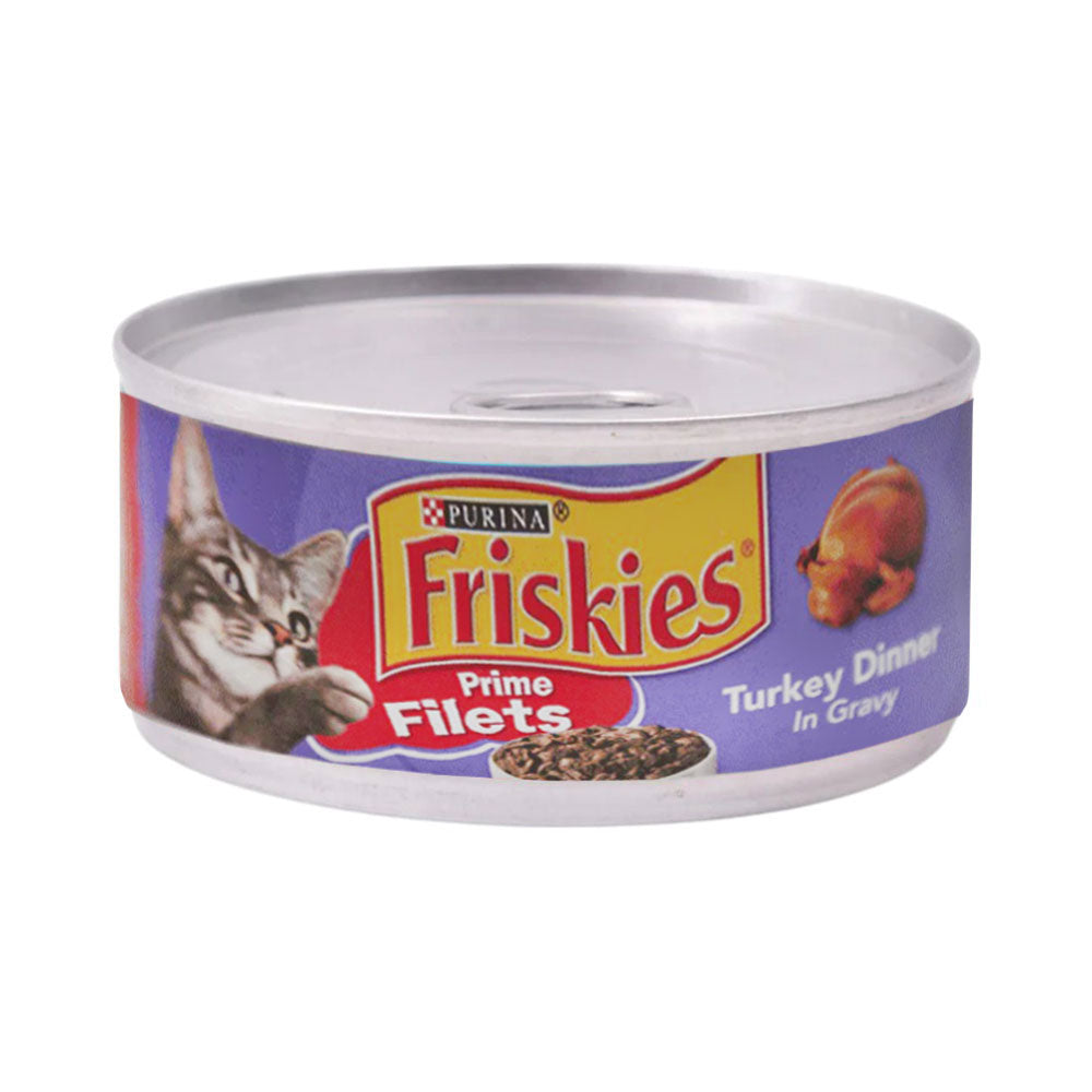 PURINA FRISKIES CAT FOOD TURKEY DINNER IN GRAVY 156 GM