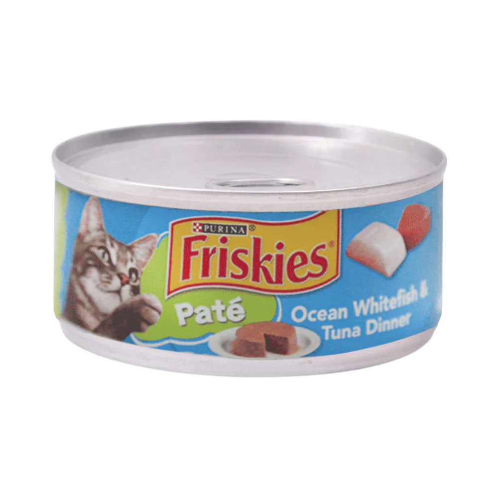 PURINA FRISKIES CAT FOOD PATE OCEAN WHITEFISH AND TUNA 156 G