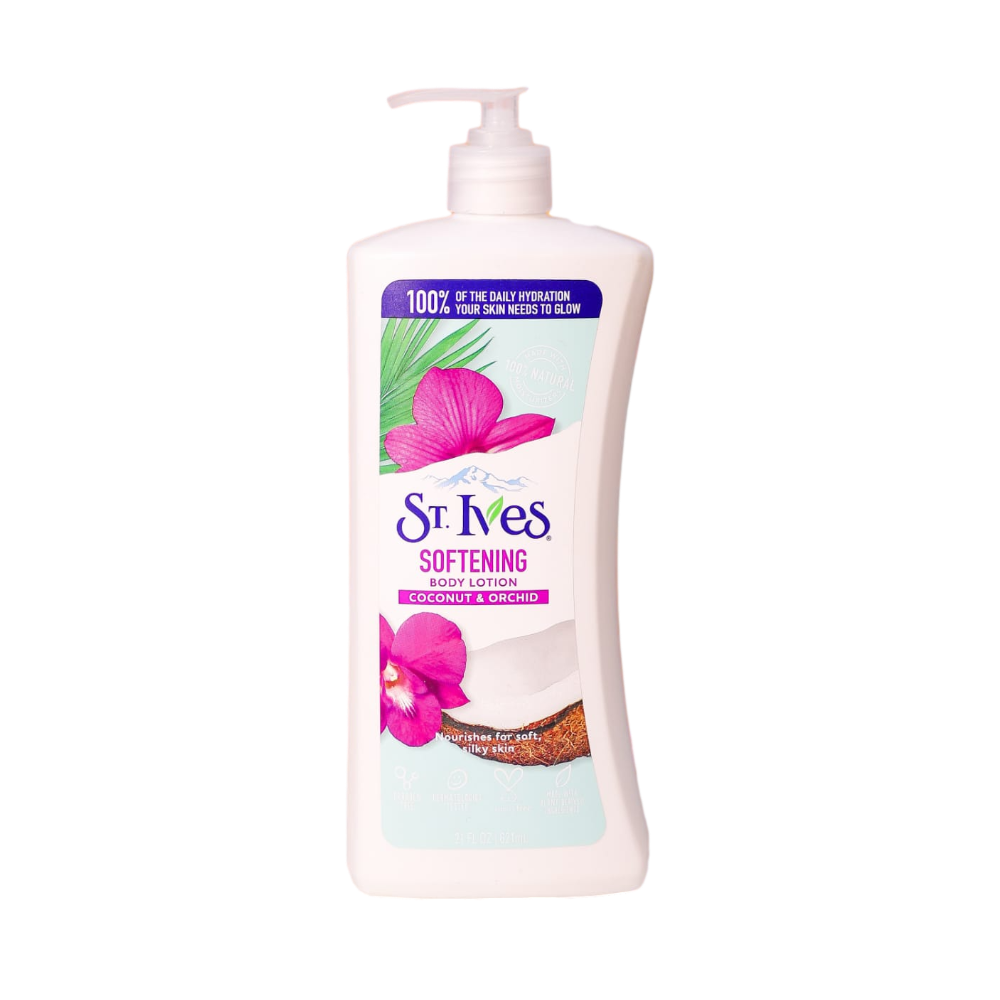 ST.IVES BODY LOTION SOFTENING COCONUT AND ORCHID 621 ML