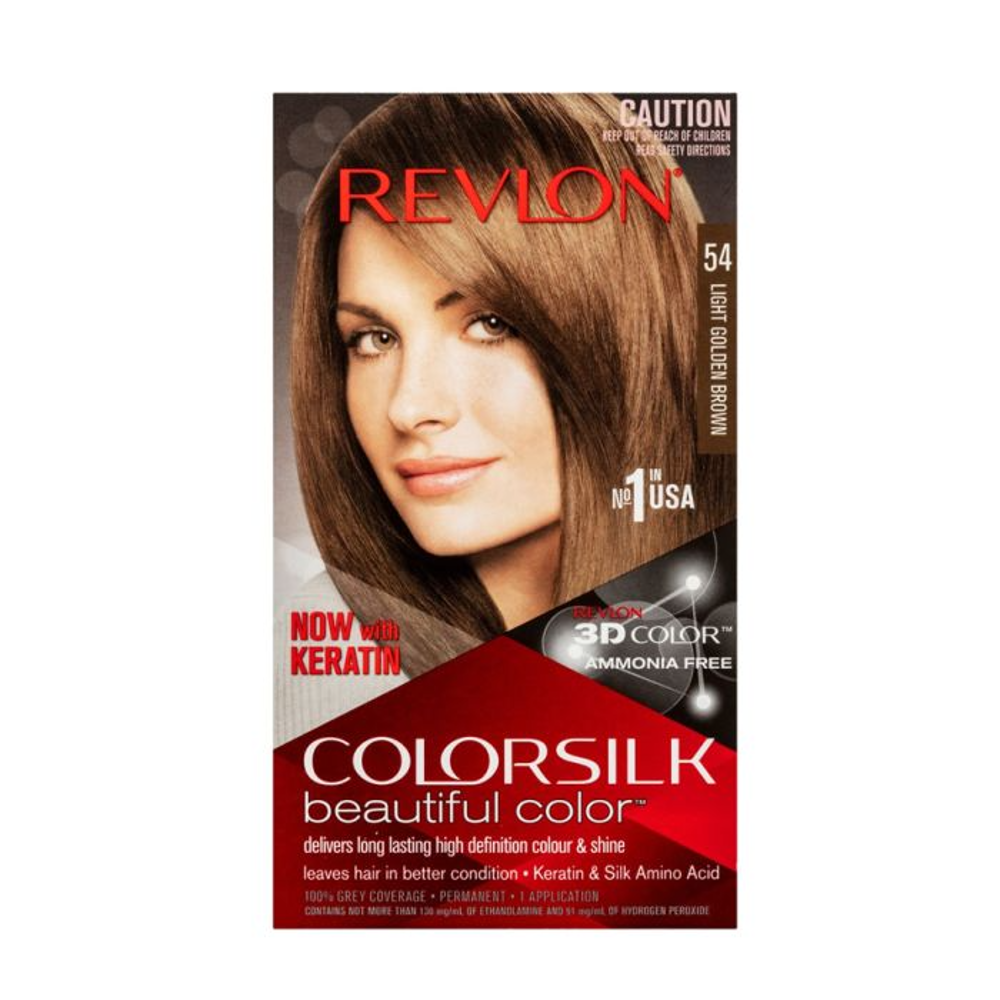 REVLON HAIR COLOR SILK LIGHT GOLDEN BROWN 54
