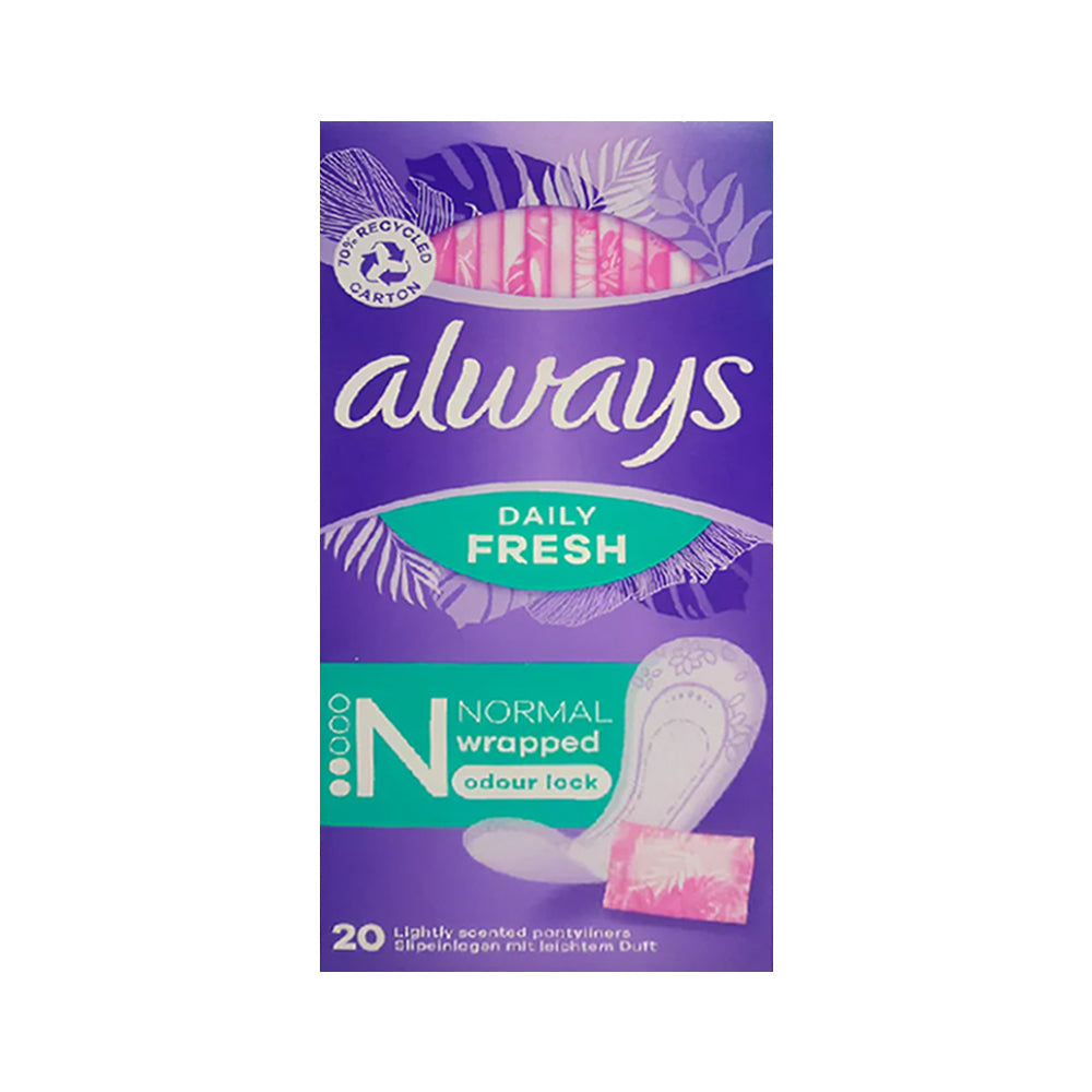 ALWAYS SANITARY PAD SINGLES NORMAL 20S