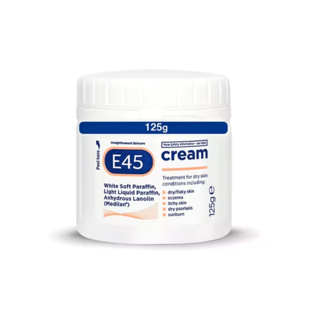 E45 CREAM FOR DRY SKIN JAR 125 GM