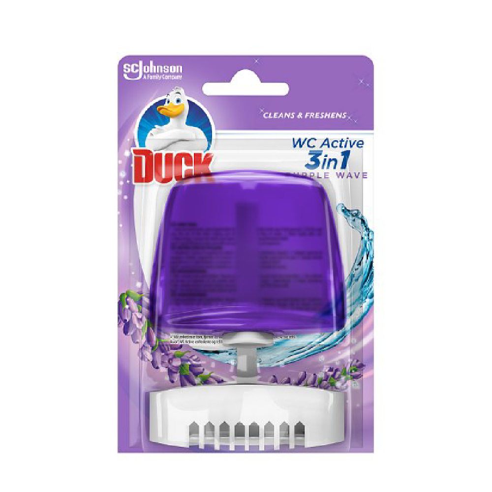 DUCK TOILET FRESHNER PURPLE WAVE 3IN1 55 ML