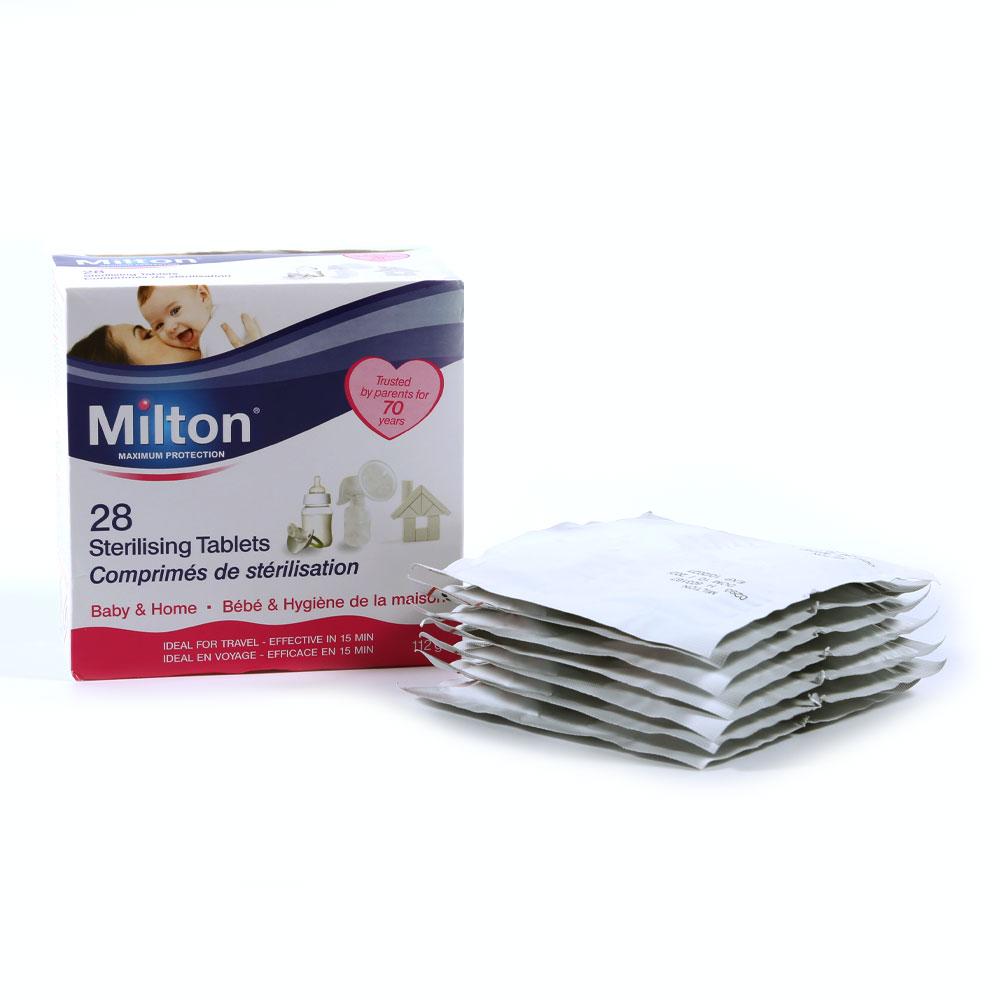MILTON STERILISING TABLETS BABY & HOME 28PC BOX 112 GM
