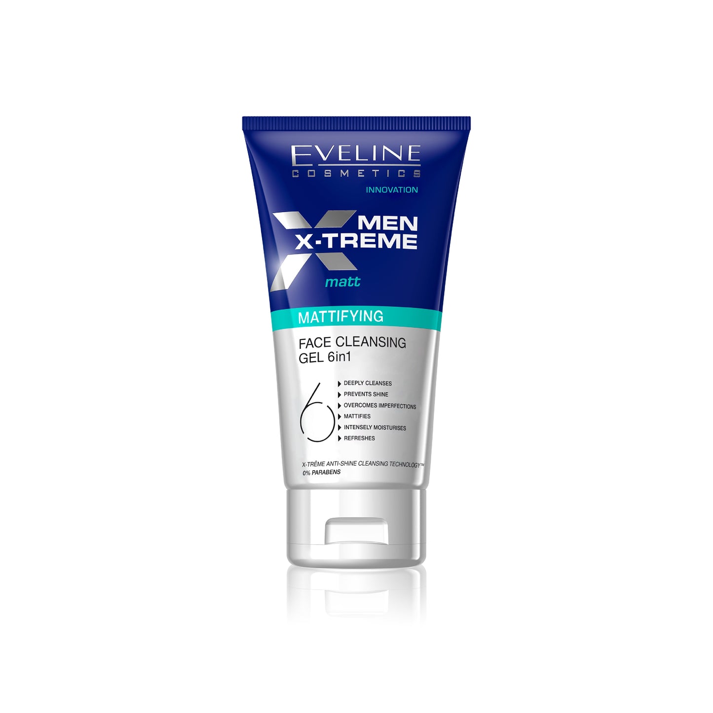 EVELINE MEN XTREME MATTIFYING FACE CLEANSING GEL 6 IN 1 150M