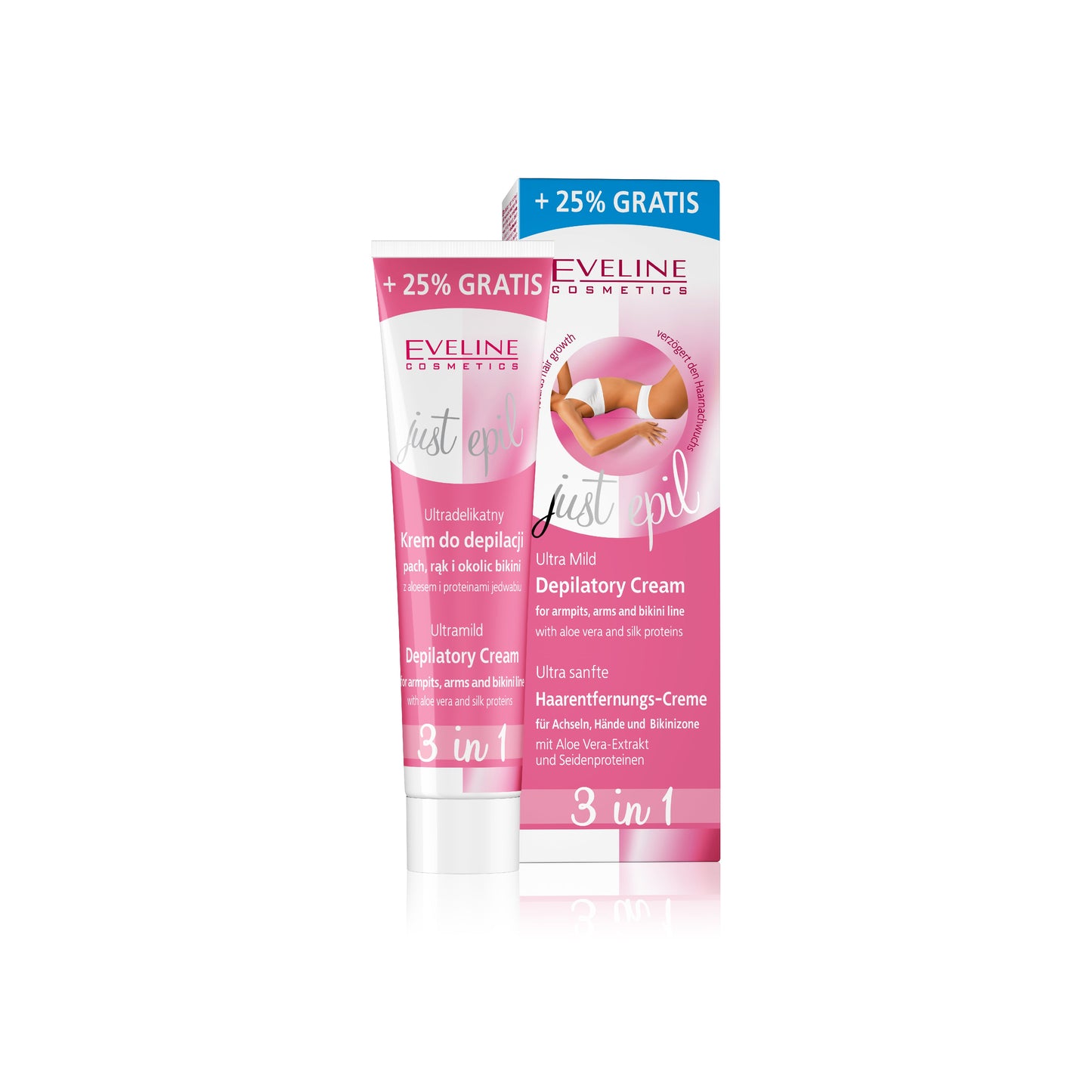 EVELINE ULTRA MILD CREAM JUST EPIL FOR SENSITIVE AREA 3 IN 1