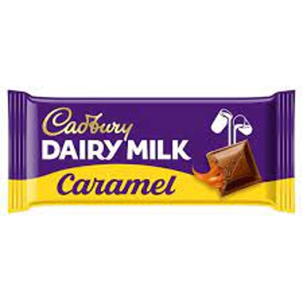 CADBURY DAIRY MILK CHOCOLATE BAR CARAMEL 120 GM