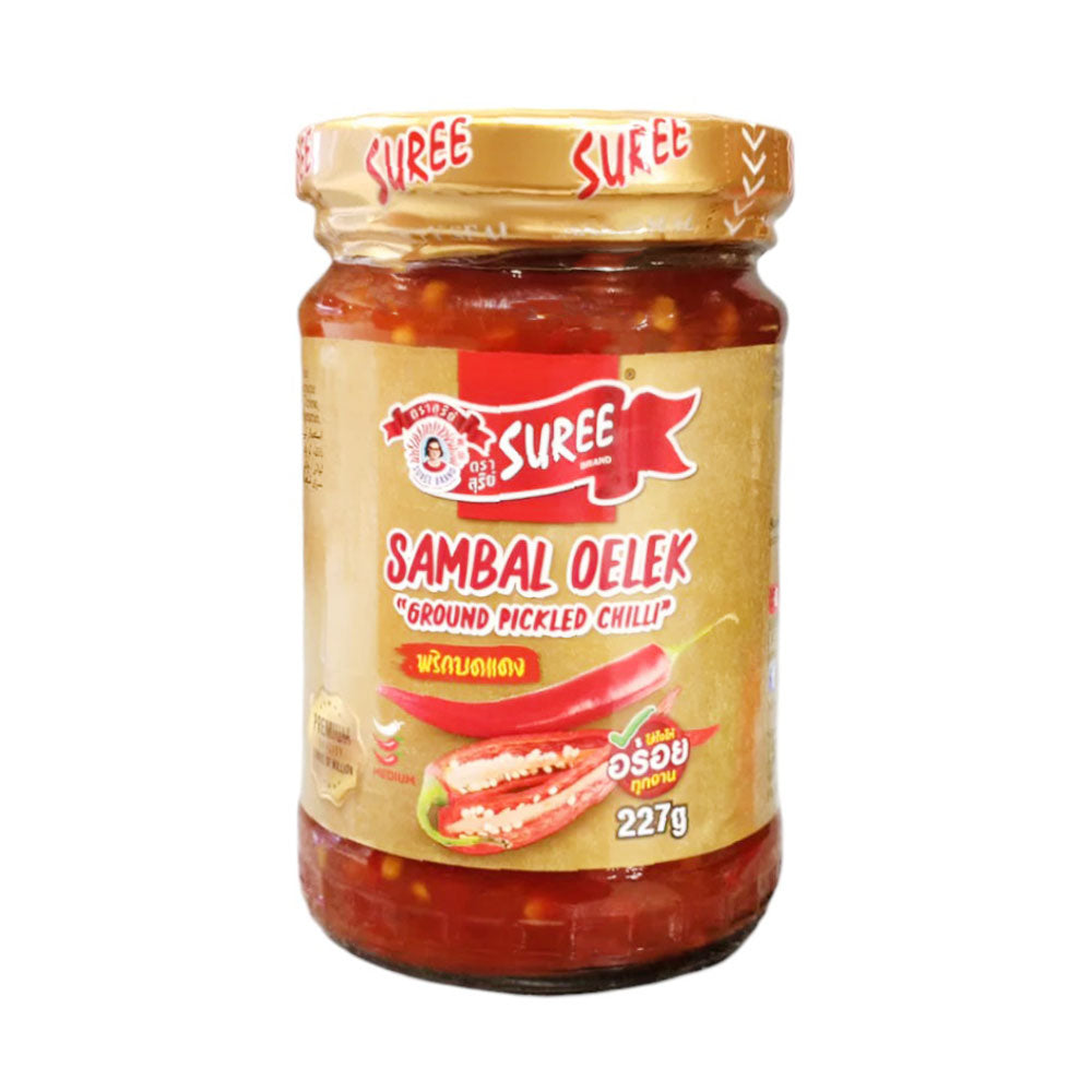 SUREE GROUND PICKLED CHILLI SAMBAL OELEK 227 GM