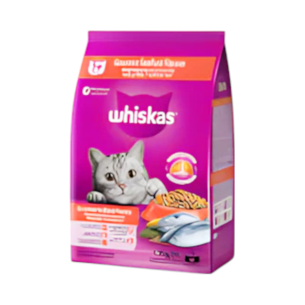 WHISKAS CAT FOOD ADULT GOURMET SEAFOOD 1+YEAR 1.2 KG