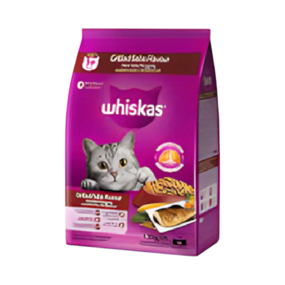 WHISKAS CAT FOOD ADULT GRILLED SABA 1+YEAR 480 GM