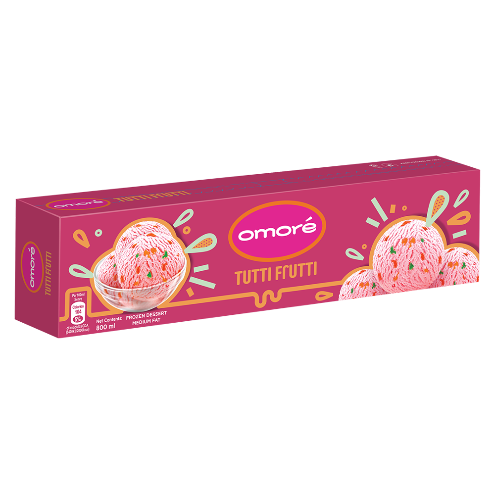 OMORE TUTTI FRUITI ICE CREAM 900 ML