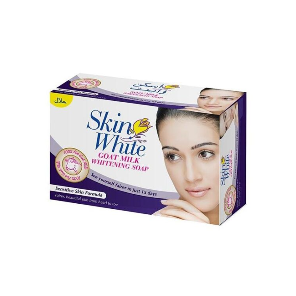SKIN WHITE GOAT MILK WHITENING SOAP SENSITIVE SKIN 110 GM