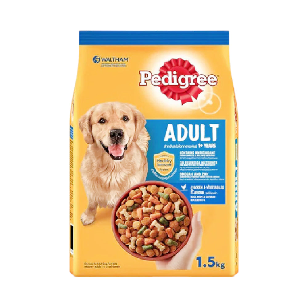 PEDIGREE DOG FOOD ADULT CHICKEN AND VEGETABLE 1.5 KG
