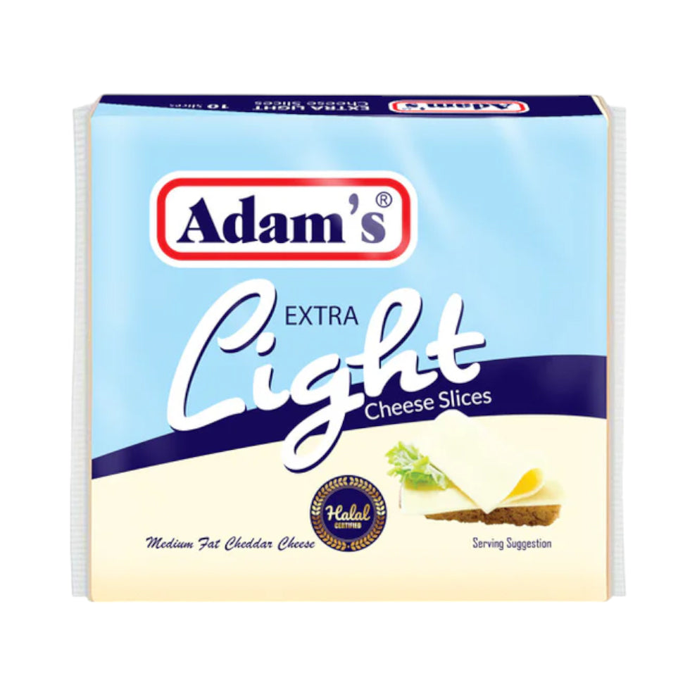 ADAMS EXTRA LIGHT CHEESE 10 SLICES 200 GM