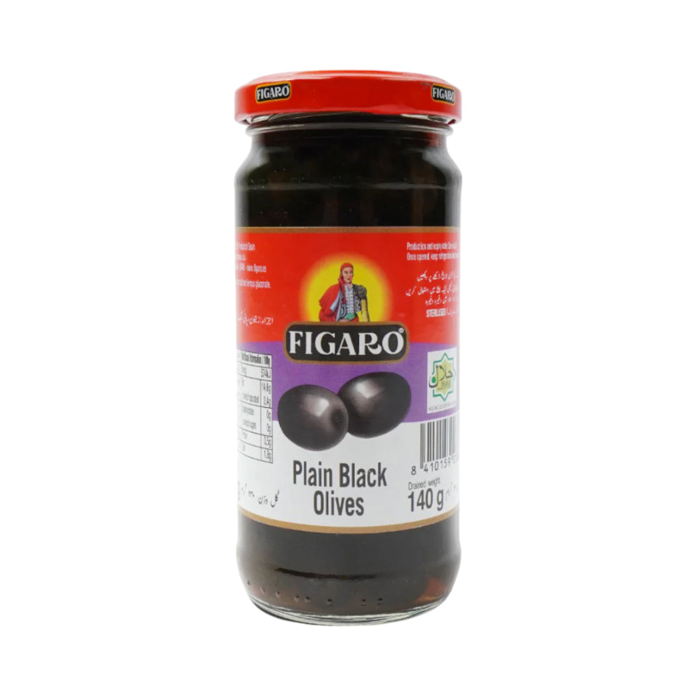 FIGARO OLIVES BLACK PLAIN 240 GM
