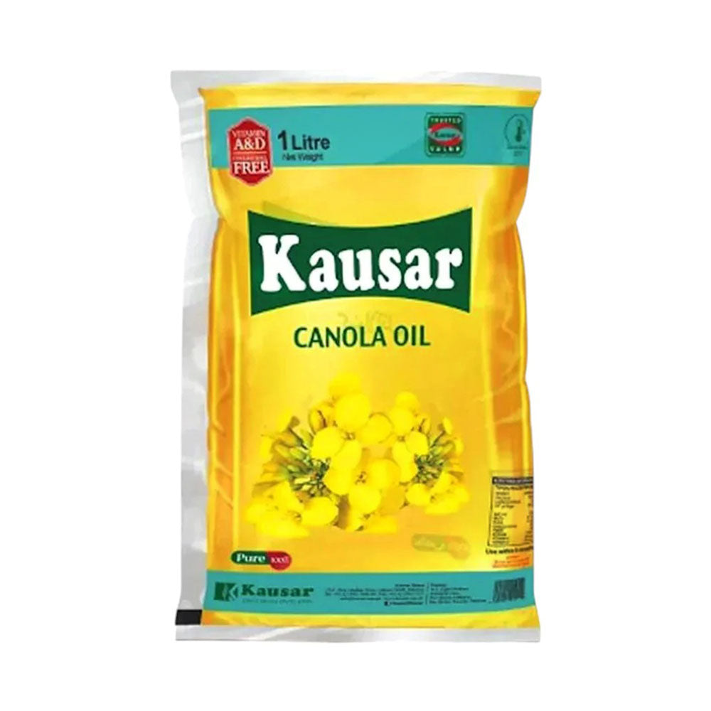 KAUSAR CANOLA OIL POUCH 1 LTR