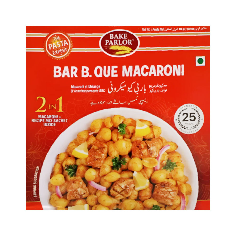 BAKE PARLOR BAR B Q MACARONI 250 GM
