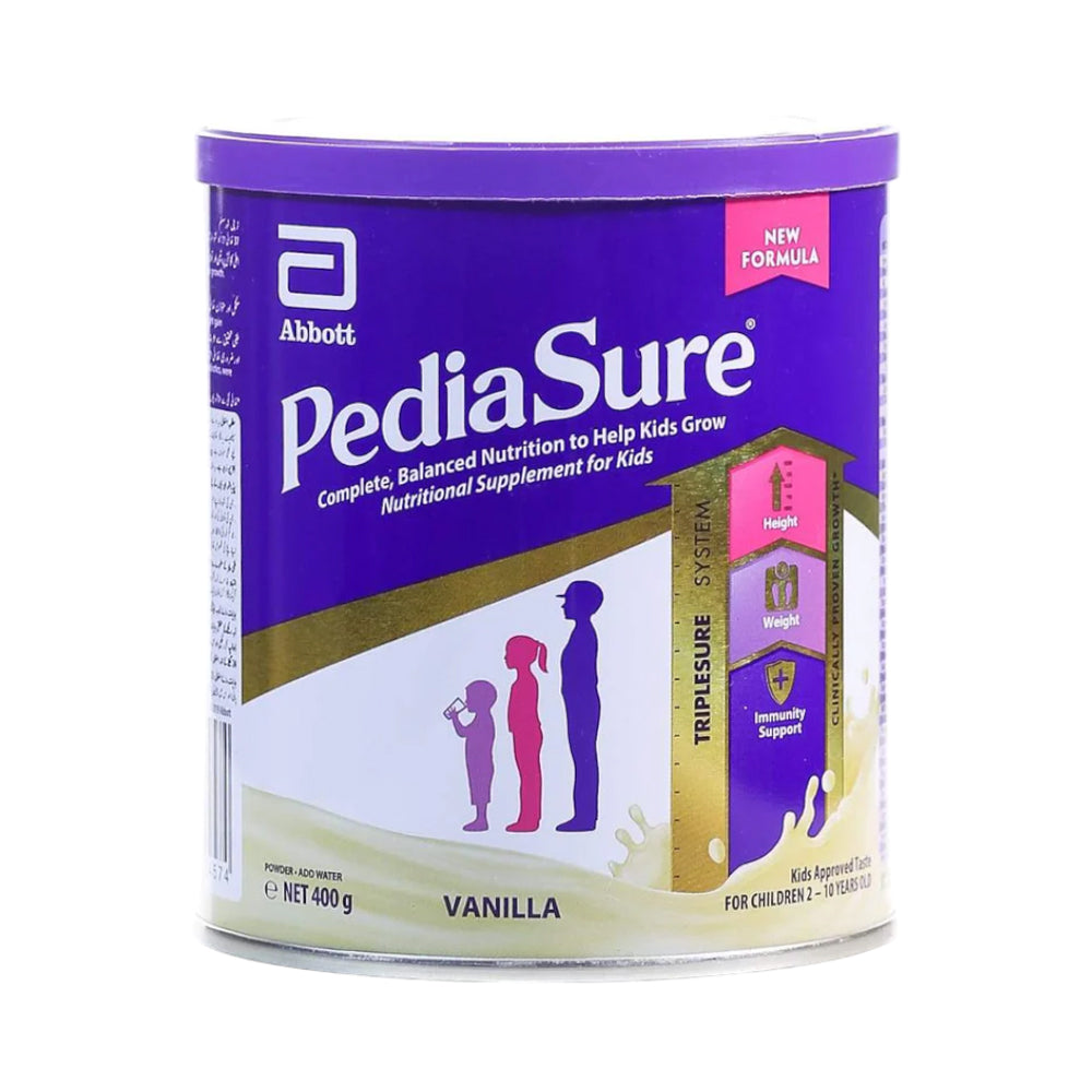 PEDIASURE NUTRI SUPPLEMENT POWDER FOR KIDS VANILLA TIN 400 G