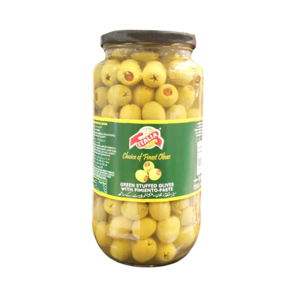 ITALIA GREEN OLIVES STUFFED 935 GM