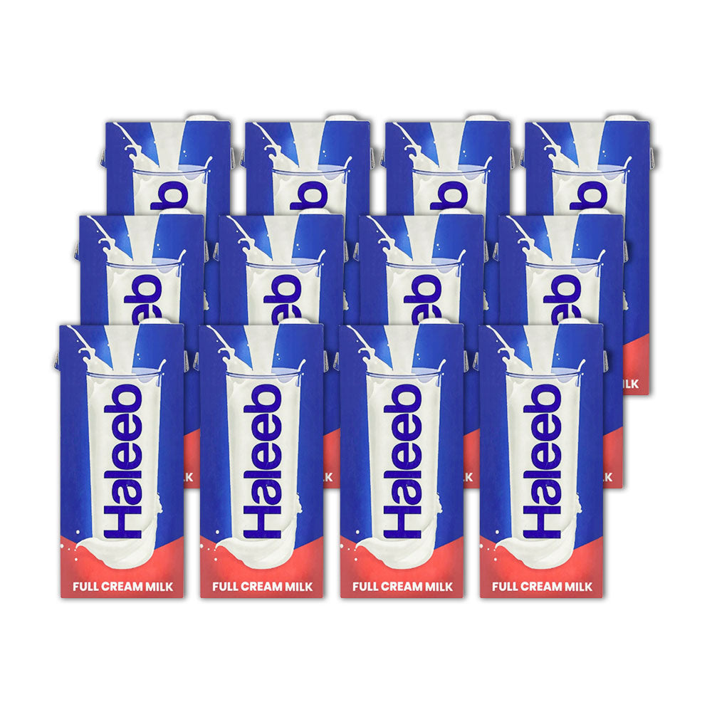 HALEEB UHT FULL CREAM MILK 1LTR - CARTON