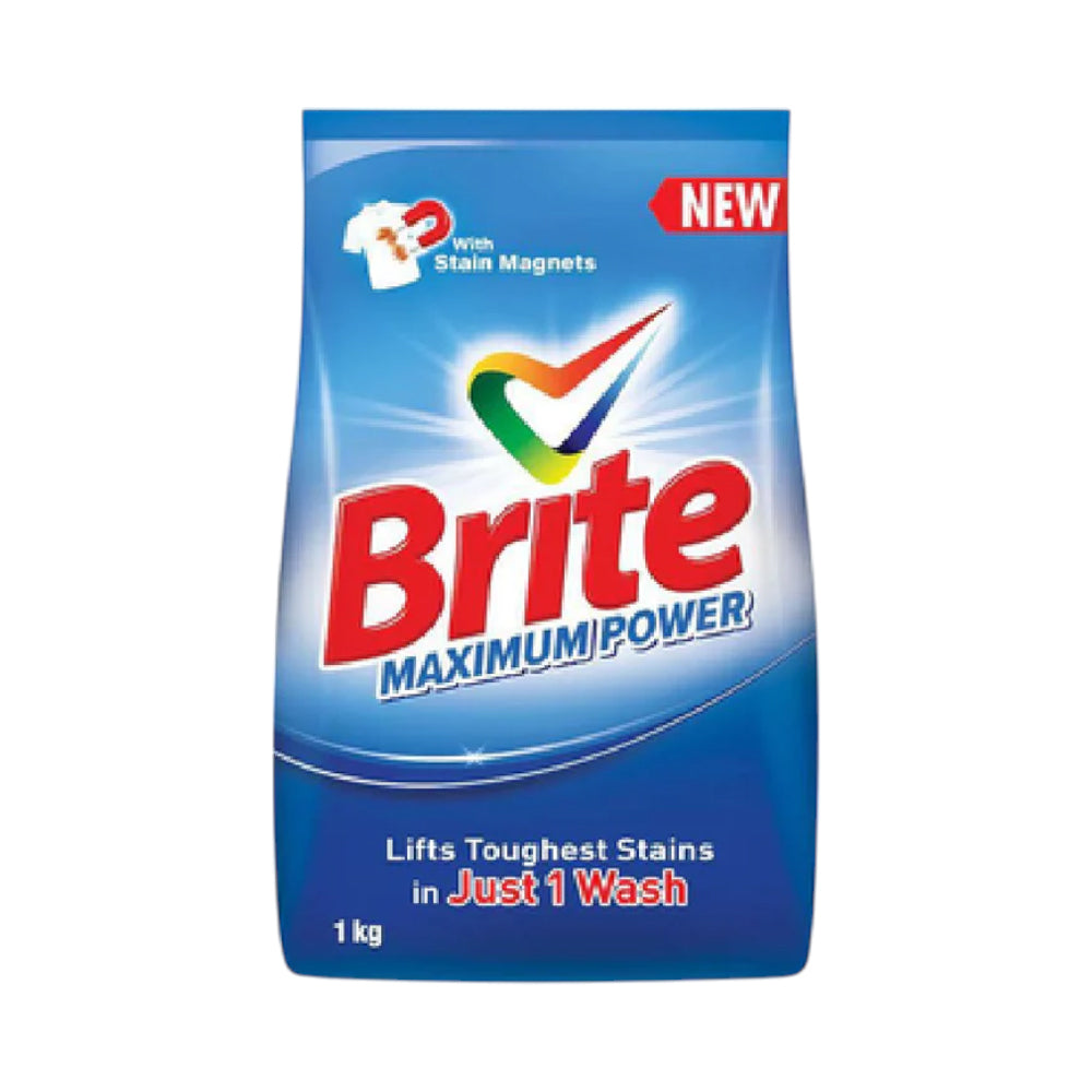 BRITE WASHING POWDER MAXIMUM POWER 1 KG