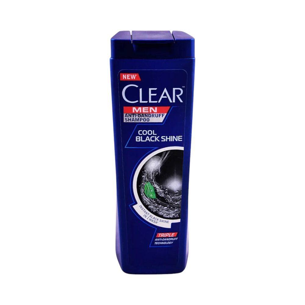 CLEAR SHAMPOO ANTI-DANDRUF COOL BLACK SHINE FOR MEN 380 ML