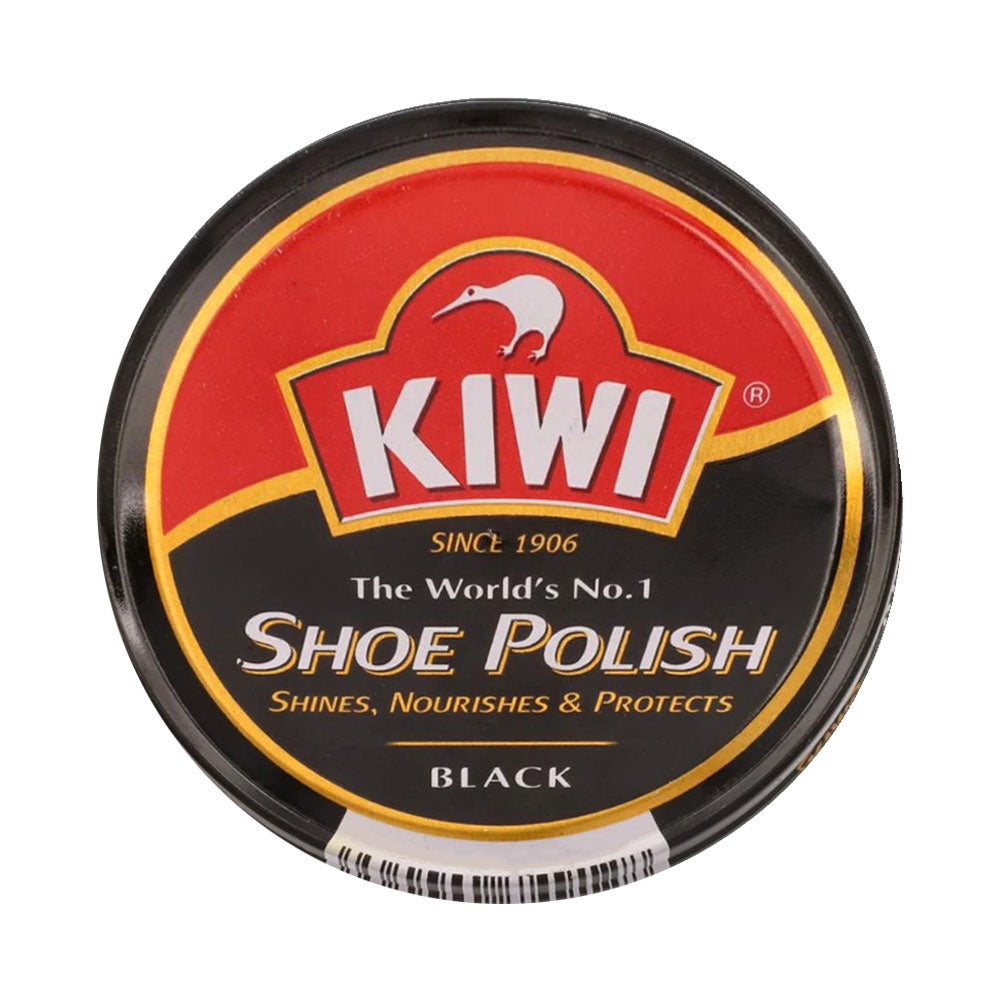 KIWI SHOE POLISH BLACK TIN 90 ML