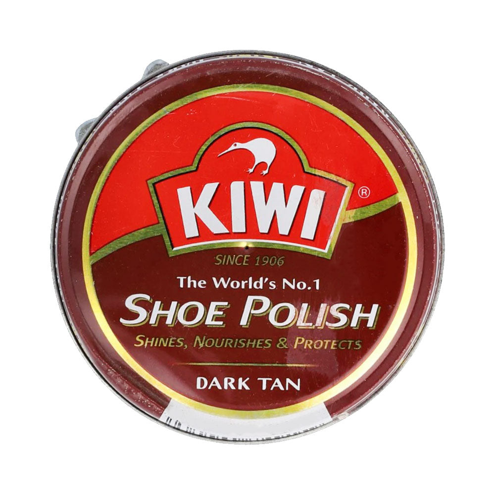 KIWI SHOE POLISH DARK TAN TIN 90 ML
