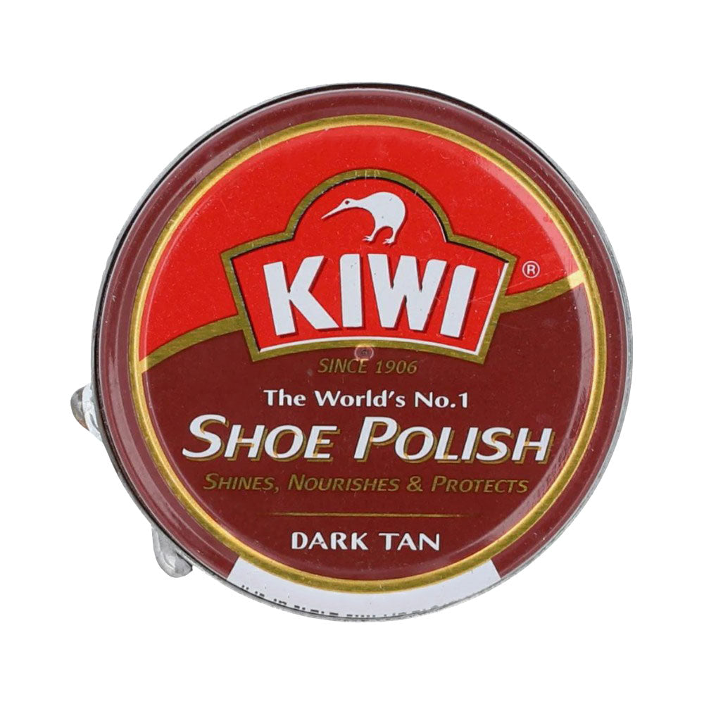 KIWI SHOE POLISH DARK TAN TIN 45 ML