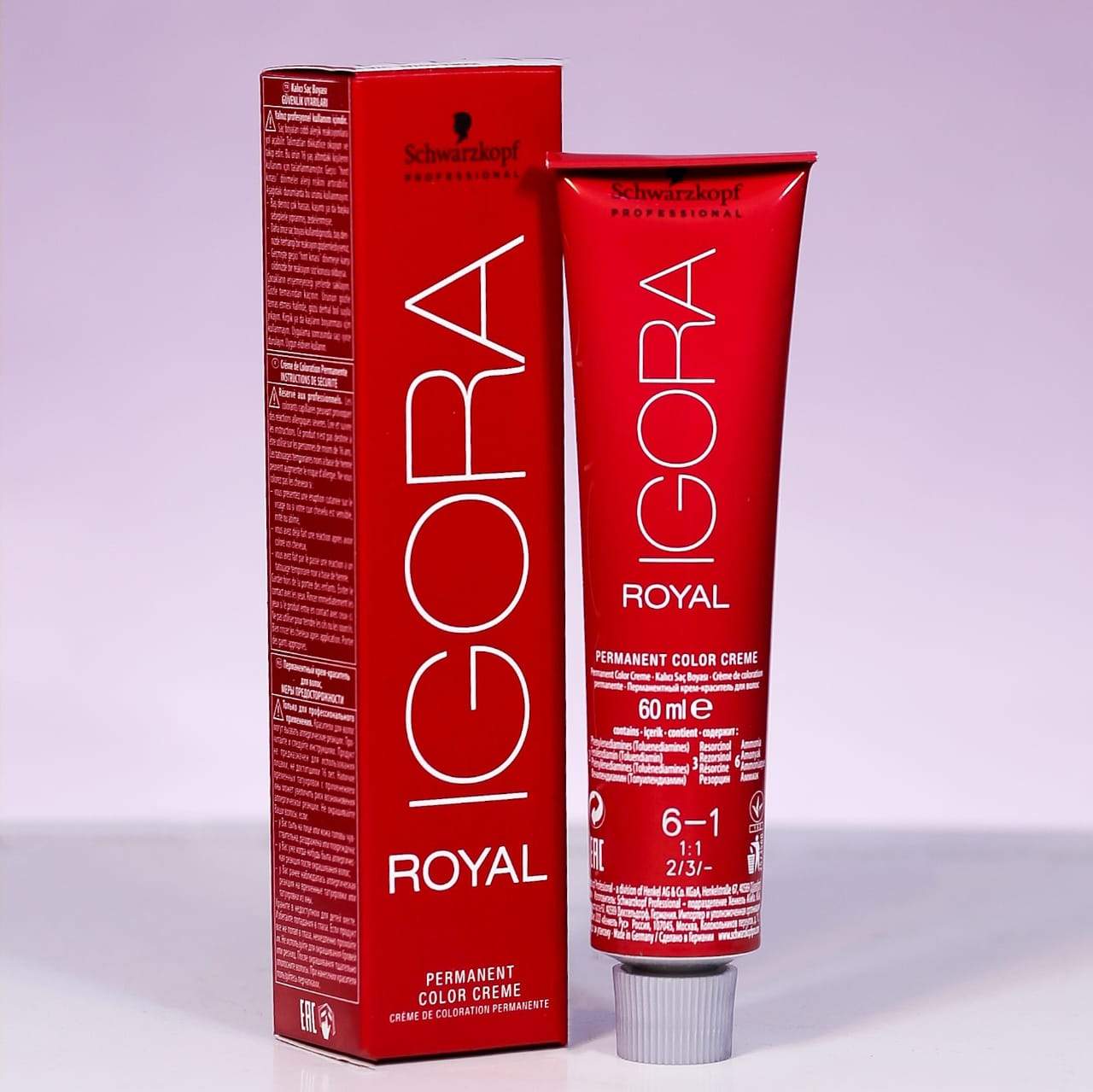 IGORA HAIR COLOR 6-1 DARK BLONDE CENDRE ROYAL PC 60 ML