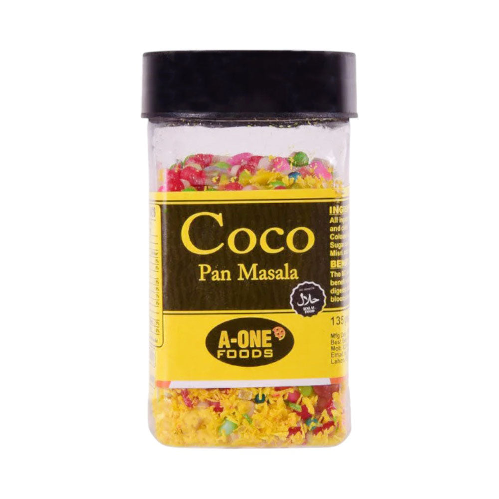 A ONE COCO PAN MASALA JAR 135 GM