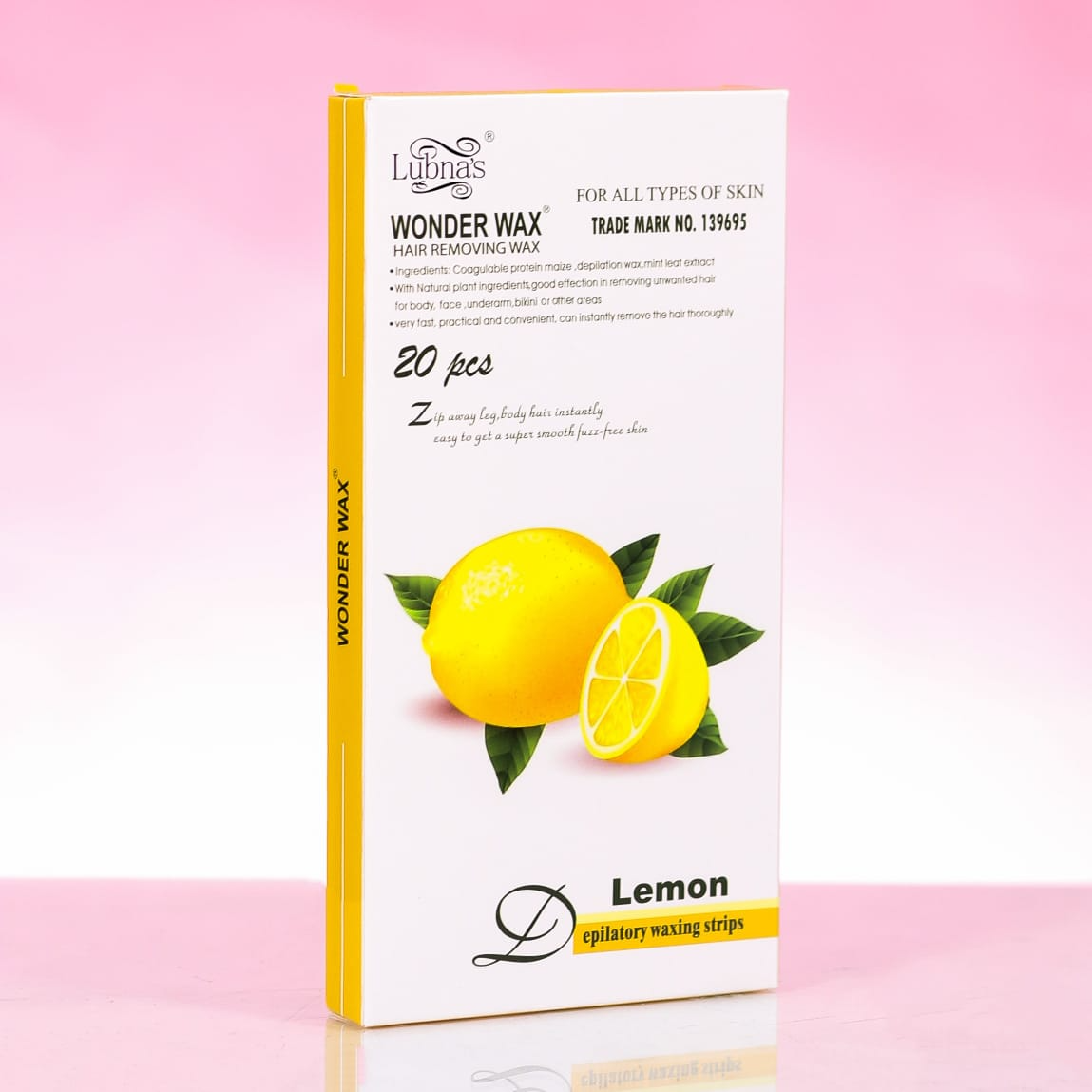 LUBNAS WONDER WAX STRIPS LEMON HAIR REMOVING 20S