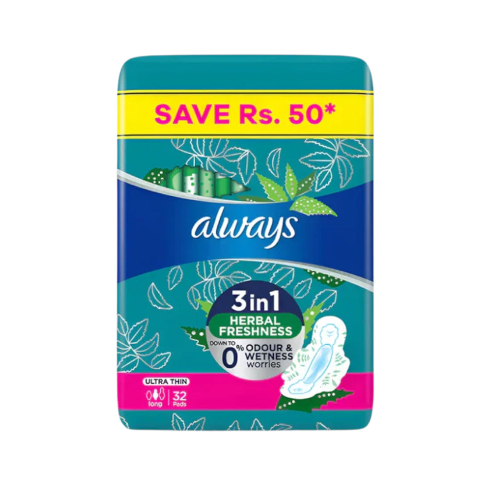 ALWAYS ULTRA PADS 3 IN 1 PACK FREE 32PCS
