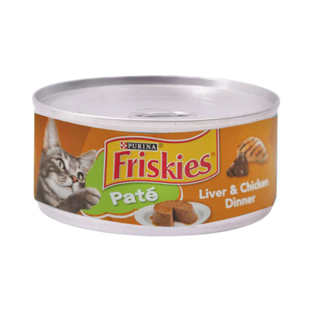 PURINA FRISKIES CAT FOOD PATE CHICKEN LIVER DINNER 156 GM