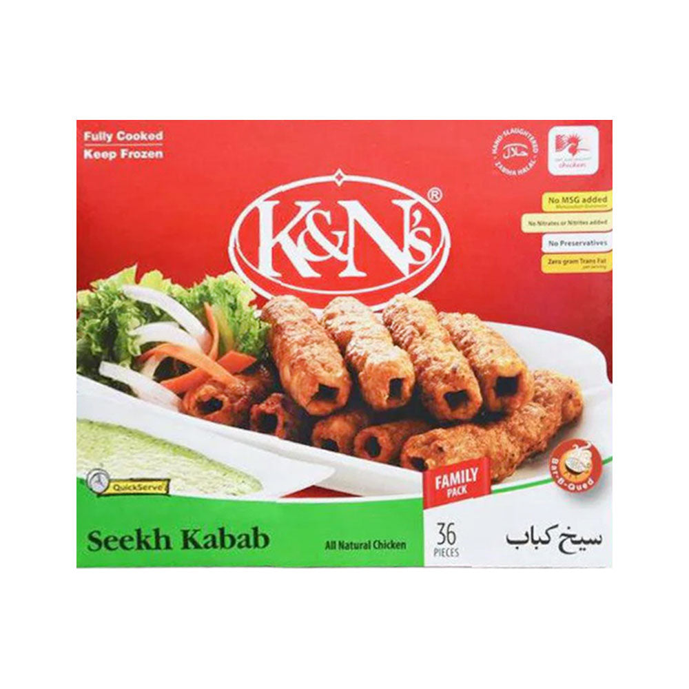 K&N SEEKH KABAB FAMILY PACK 36 PCS 1.08 KG