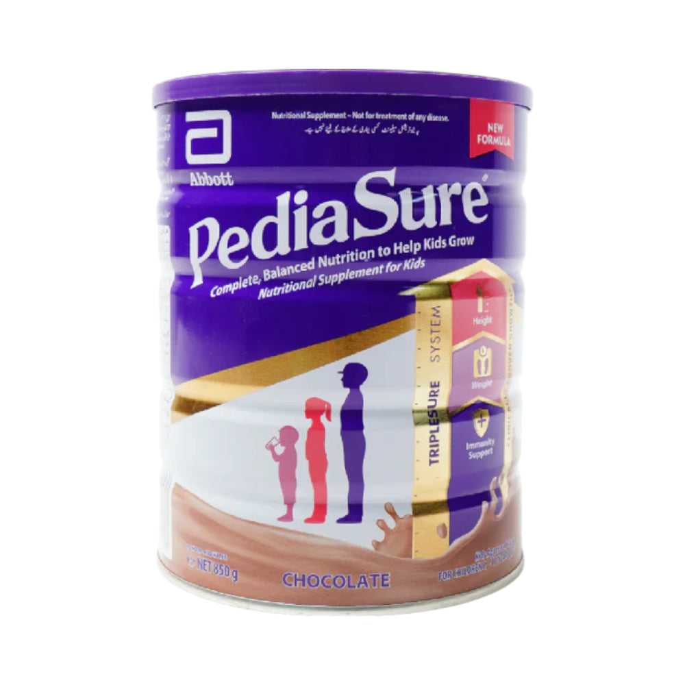 PEDIASURE NUTRI SUPPLEMENT POWDER FOR KIDS CHOCOLATE TIN 850