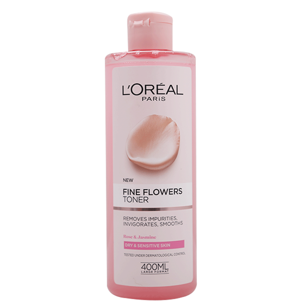 LOREAL FINE FLOWERS CLEAN TONER 400 ML PC