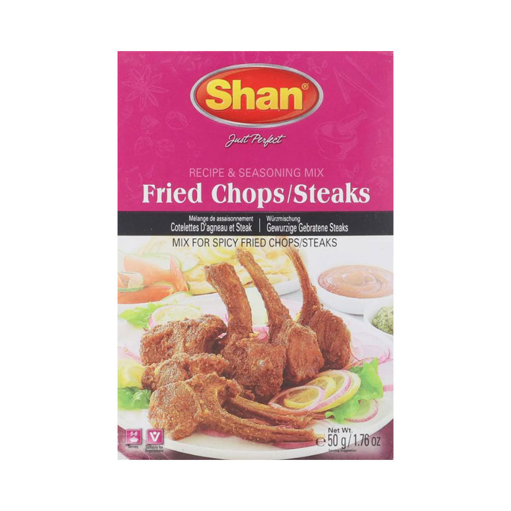 SHAN MASALA FRIED CHOPS STEAKS 50 GM BASIC