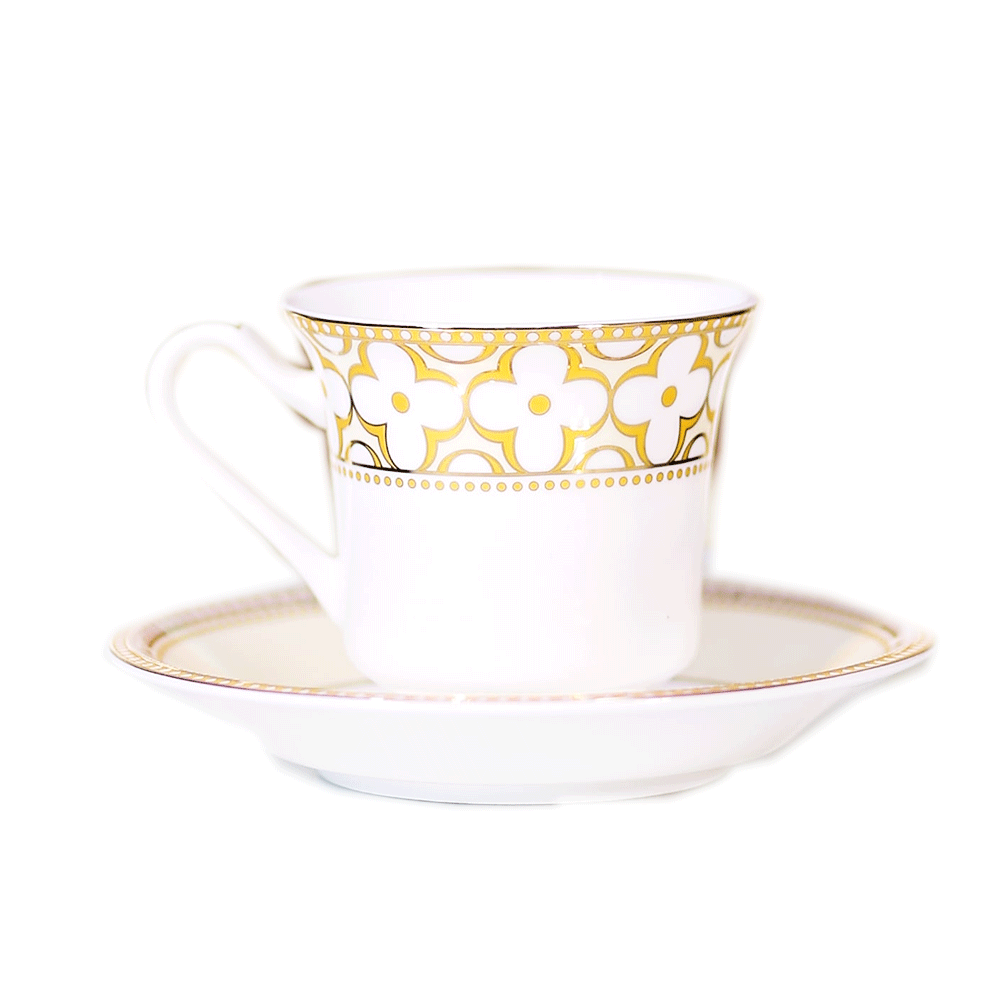CUP & SAUCER SET ROYAL BISTRO 12PC 12-HH-N13 BASIC