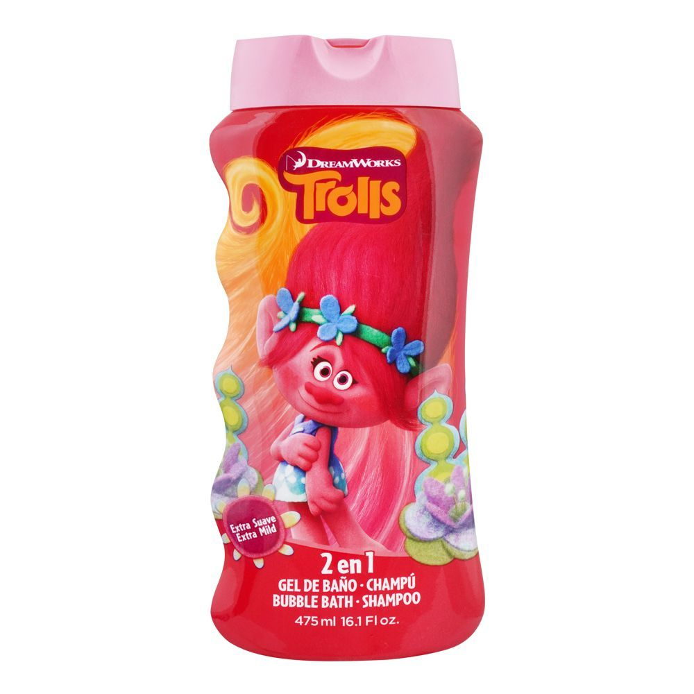 DREAM WORKS TROLLS 2 IN 1 BATH SHAMPOO 475ML