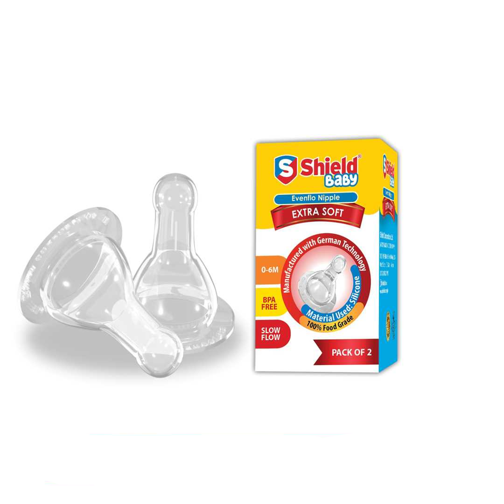 SHIELD NIPPLE EXTRA SOFT 0-6M 2PC