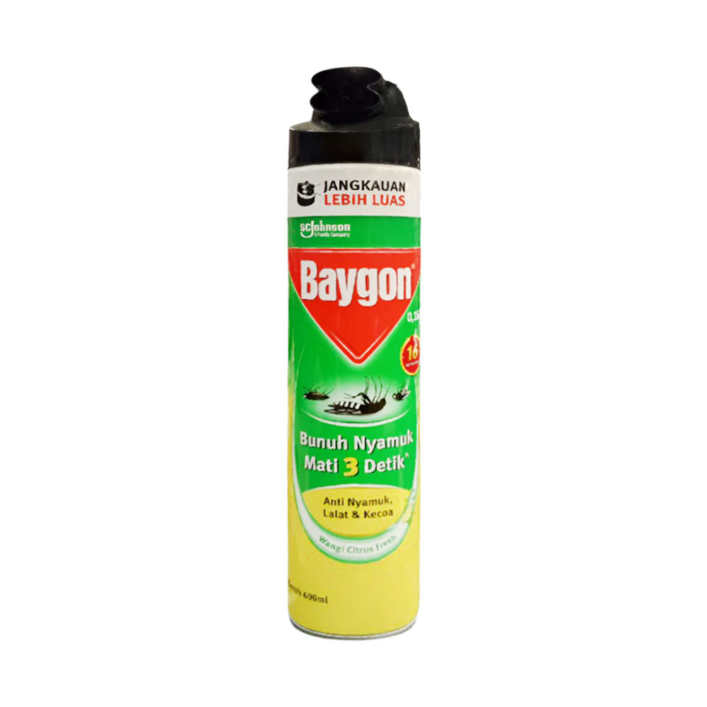 BAYGON INSECT KILLER WANGI CITRUS FRESH 600 ML