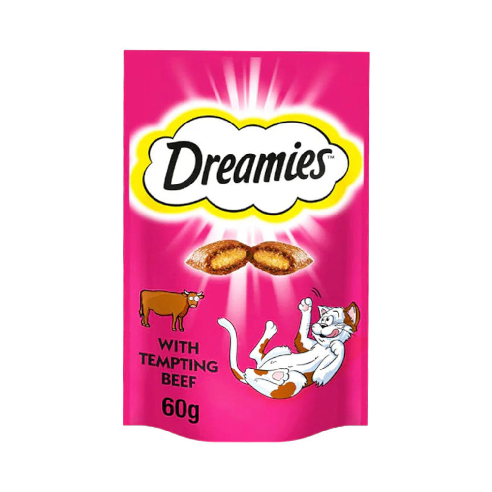 DREAMIES CAT FOOD TEMPTING BEEF 60 GM