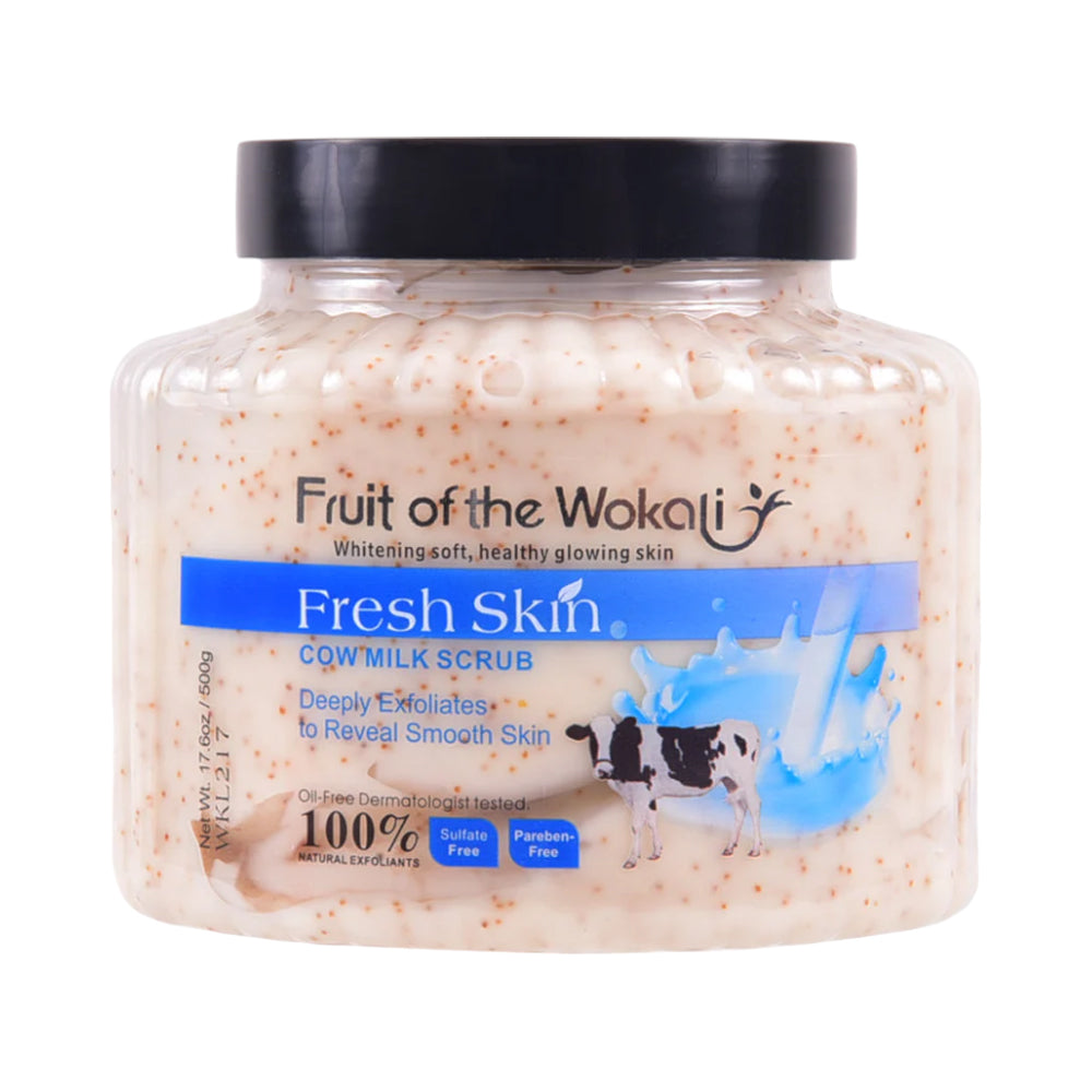 WOKALI BODY SCRUB COW MILK 500 GM WKL217