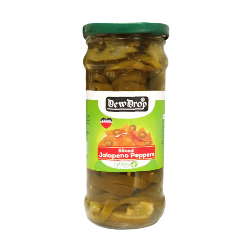 DEW DROP JALAPENO PICKLE SLICED GREEN 320 GM