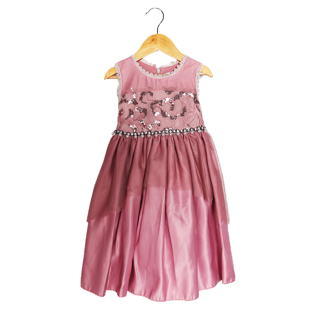 GIRLS FANCY FROCK 0-24 MONTH MS-19 V22