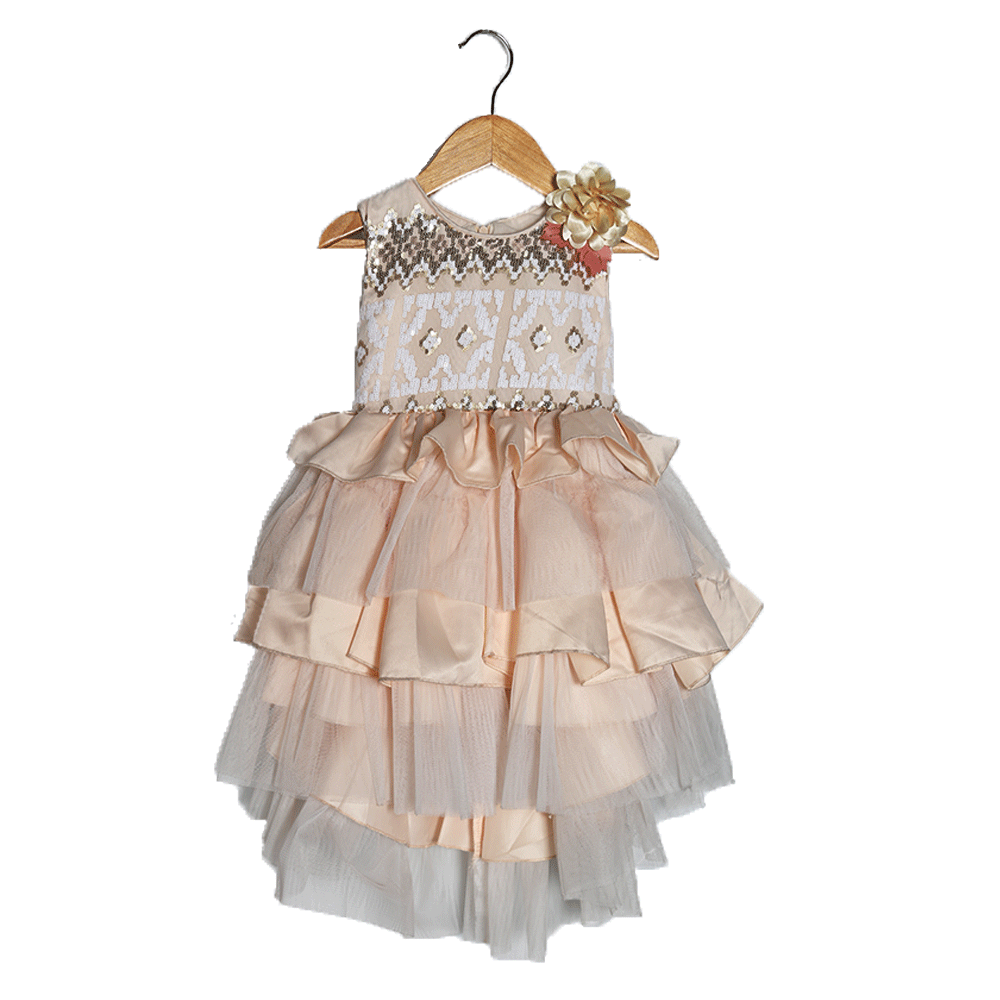 GIRLS FANCY FROCK 0-24 MONTH MS-19 V24