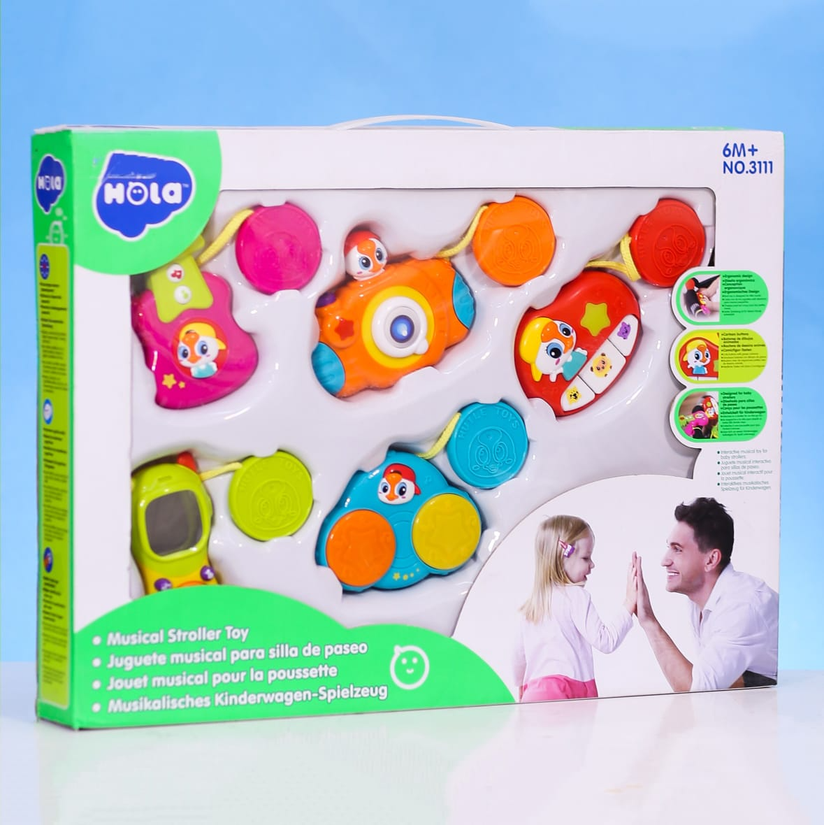 3111 HOLA RATTLE SET 5PC