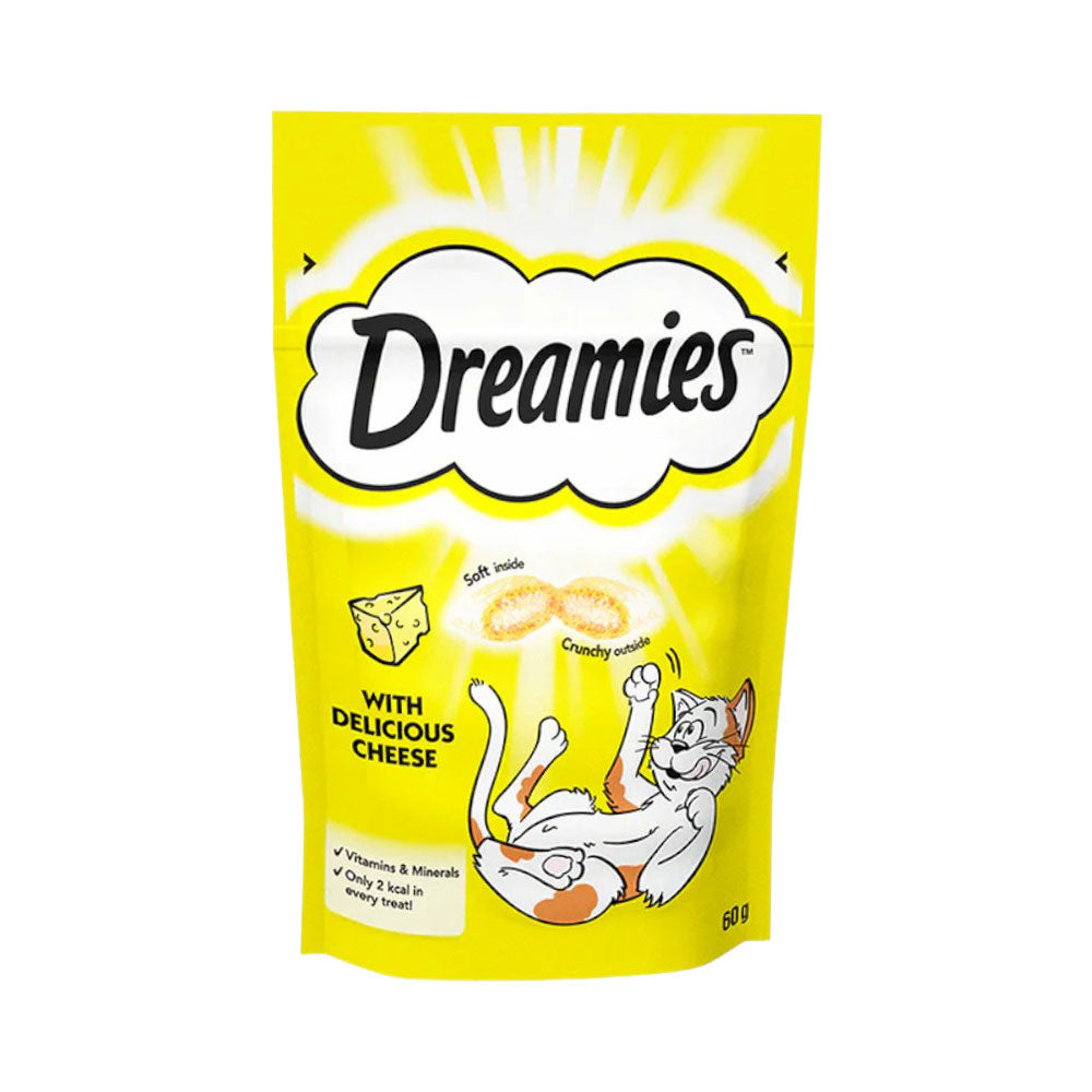 DREAMIES CAT FOOD WITH DELICIOUS CHEESE 60 GM
