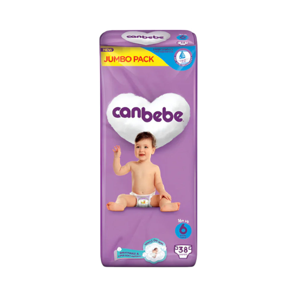 CANBEBE DIAPER COMFORT DRY JUMBO EXTRA LARGE 6 38 PCS 16PLUS